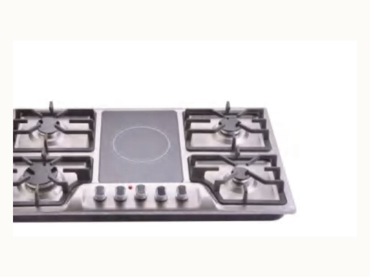 BAOHUI BHA-HB-86L4G1E 86 cm 4-Gas + 1-Electric Built-in Hob