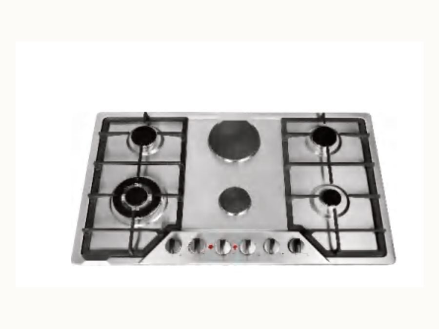 BAOHUI BHA-HB-90S6BF 90 cm 4-Gas + 2-Electric Built-in Hob