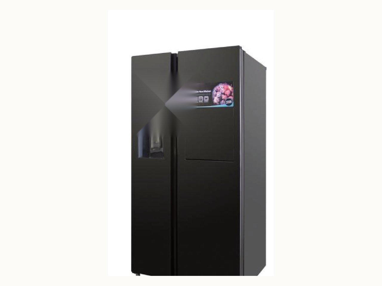 BAOHUI BHA-RF-556BK 556 L Side-by-Side Refrigerator (Black Glass)
