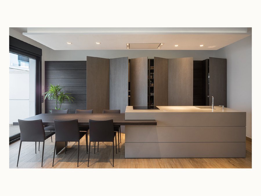 BAOHUI BHC-010 dark kitchen cabinet design