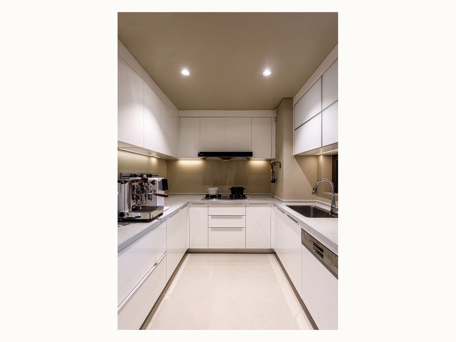 BAOHUI BHC-019 mid-tone kitchen cabinet design