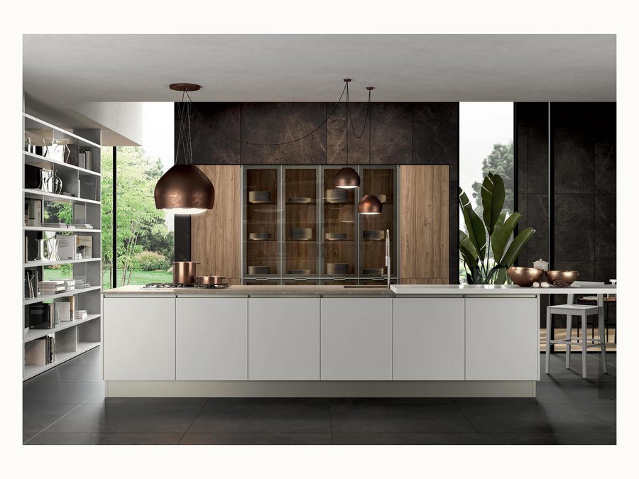 BAOHUI BHC-021 dark kitchen cabinet design