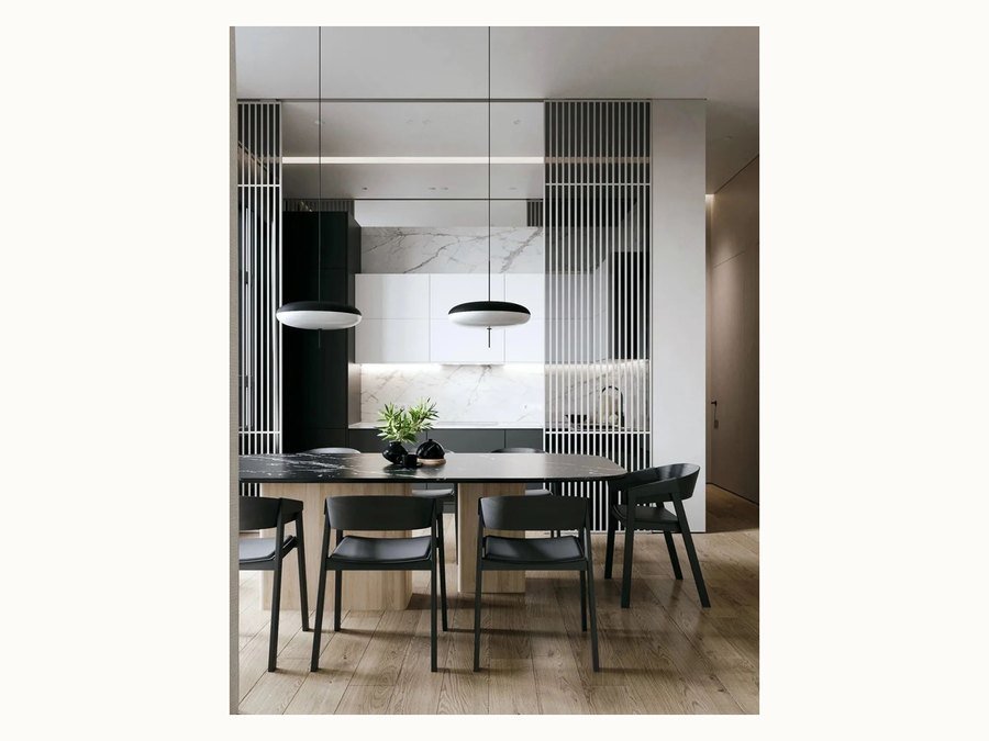 BAOHUI BHC-026 mid-tone kitchen cabinet design