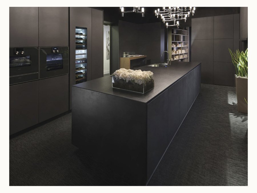 BAOHUI BHC-043 dark kitchen cabinet design