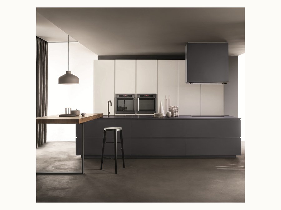 BAOHUI BHC-049 dark kitchen cabinet design