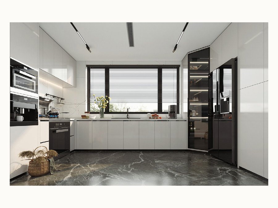 BAOHUI BHC-057 light kitchen cabinet design