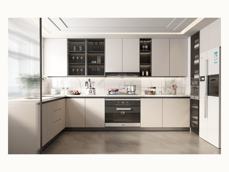 BAOHUI BHC-078 light kitchen cabinet design
