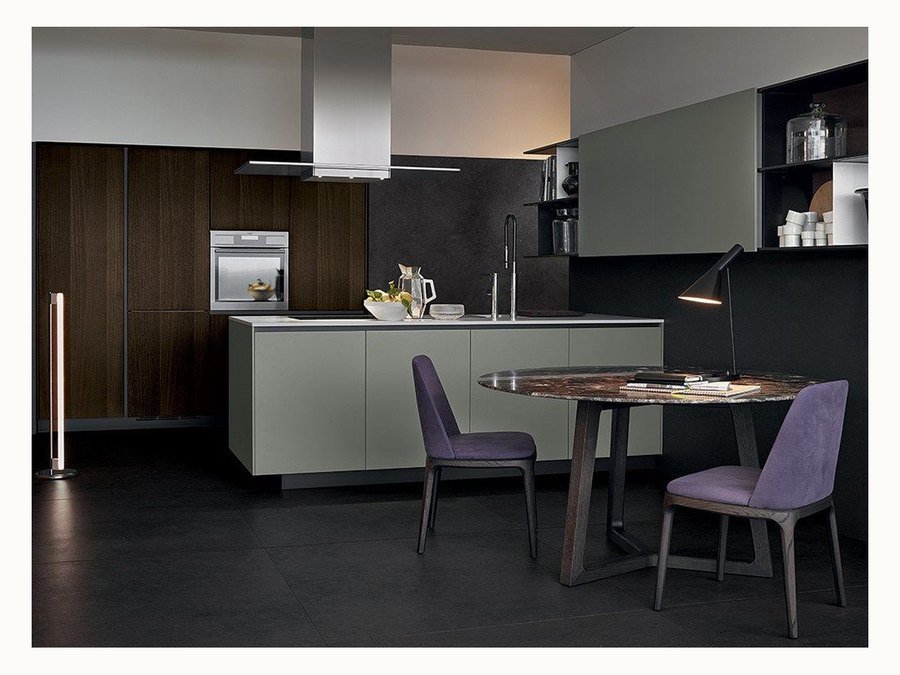 BAOHUI BHC-098 dark kitchen cabinet design