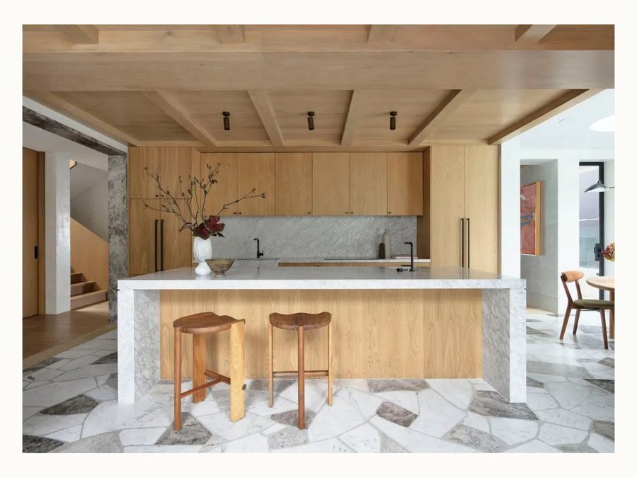 BAOHUI BHC-099 mid-tone kitchen cabinet design