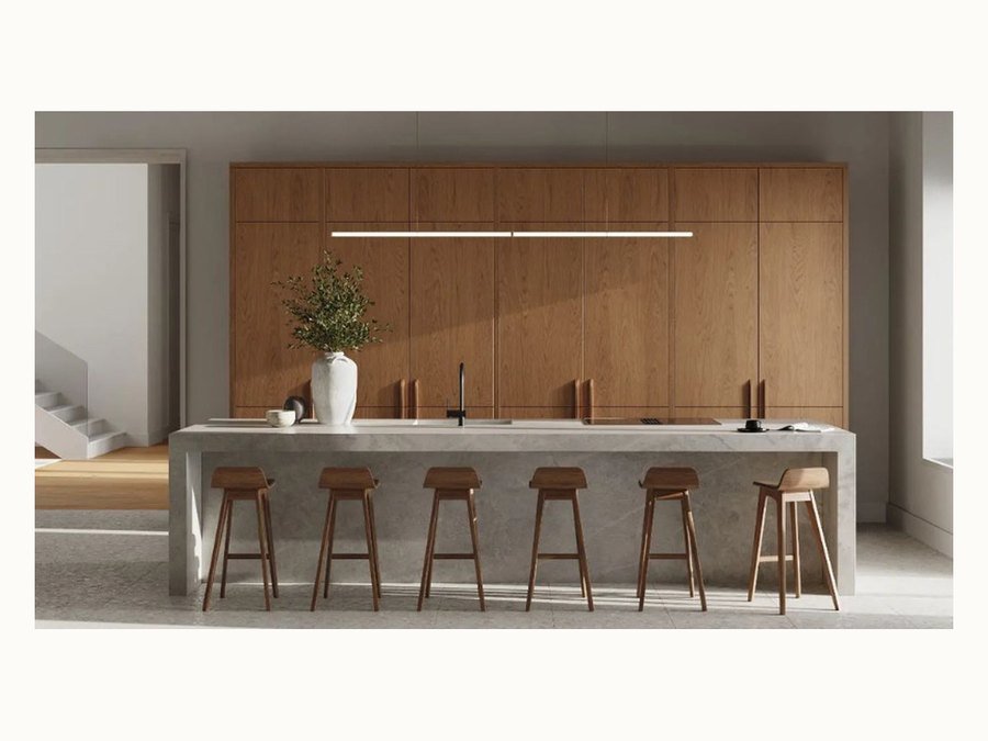 BAOHUI BHC-100 dark kitchen cabinet design
