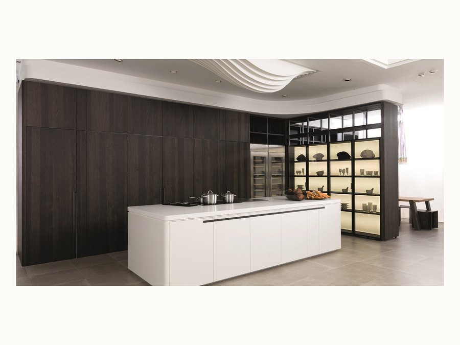 BAOHUI BHC-108 dark kitchen cabinet design
