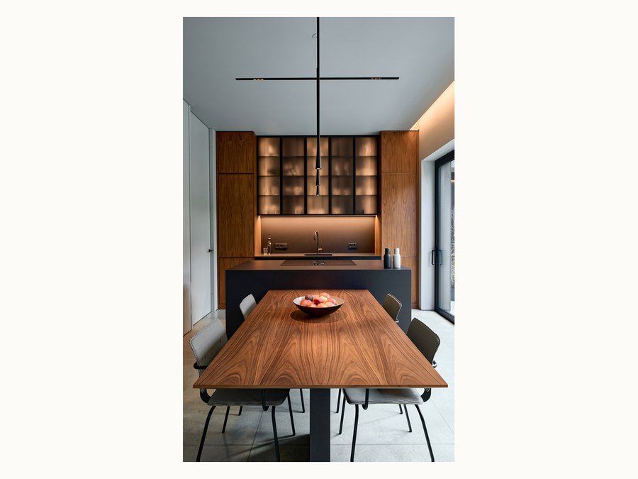 BAOHUI BHC-109 dark kitchen cabinet design