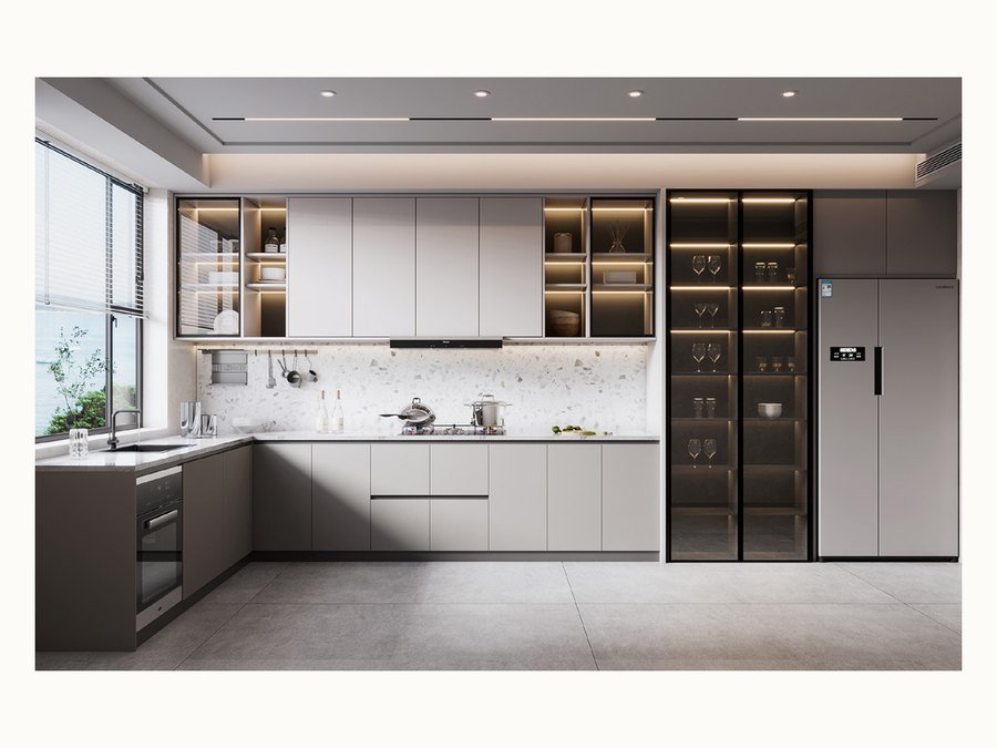 BAOHUI BHC-132 light kitchen cabinet design
