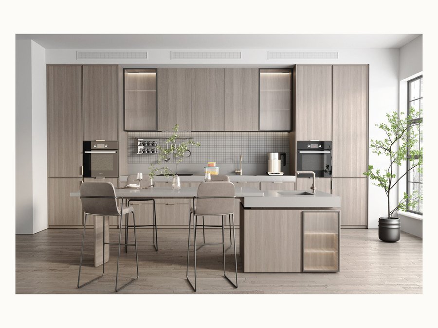 BAOHUI BHC-137 light kitchen cabinet design