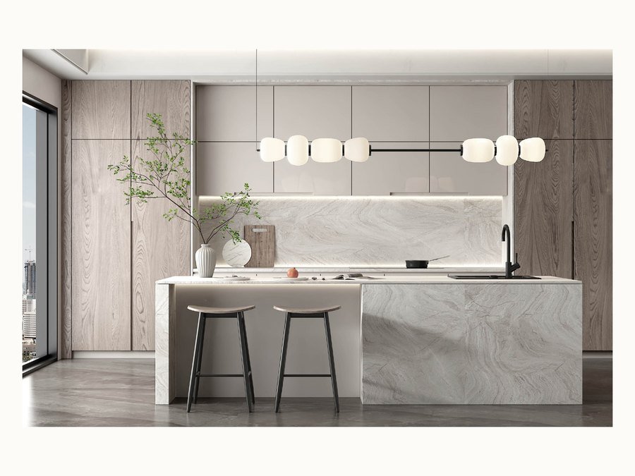 BAOHUI BHC-143 light kitchen cabinet design